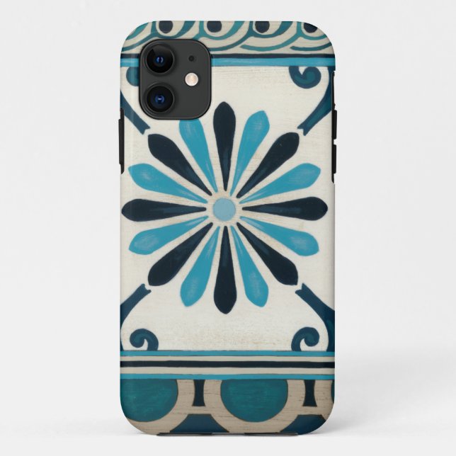 Coques Case-Mate iPhone Frise Non-Embellie II d'indigo (Dos)