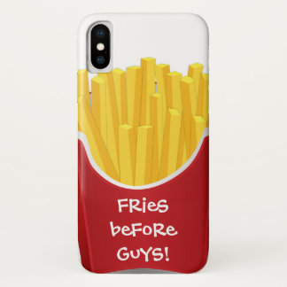 Coque iPhone X Fritures avant des types ! Cas drôle de téléphone