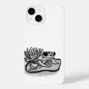 Coque Pour iPhone 14 Froggy avec Lotus Flower
