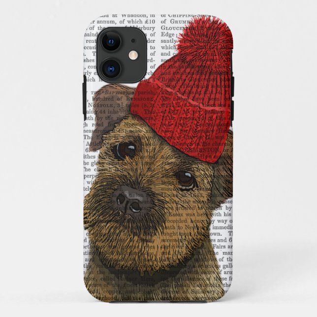 Coques Case-Mate iPhone Frontière Terrier avec le casquette rouge 3 de (Dos)
