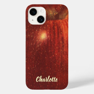 Coque Pour iPhone 14 Fruit Alimentaire Vintage, Pomme Rouge Délicieuse