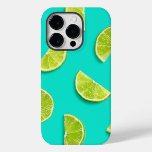 Coque Pour iPhone 14 Pro Fruit de citron bleu glacé été