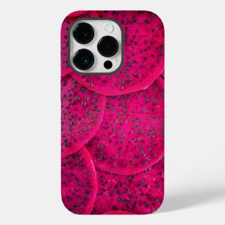 Coque Pour iPhone 14 Pro Fruit dragon rose tropical
