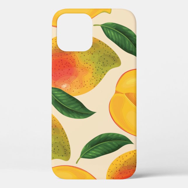 Coques Case-Mate iPhone Fruit Mango Motif sans joint (Verso)