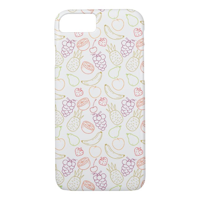 Coques Case-Mate iPhone Fruit motif transparent | motif de surface de frui (Dos)