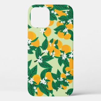 Case-Mate iPhone Case Fruit orange : motif vintage vert.