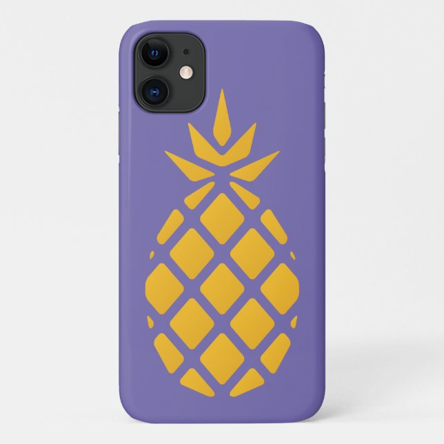 Coques Case-Mate iPhone Fruité mignonne Ananas orange et violet (Dos)