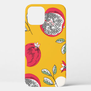 Case-Mate iPhone Case Fruits de grenat : Motif Vintage à main.