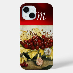 Coque Pour iPhone 15 FRUITS DE SAISON / CHERRIES ET CARNATIONS Monogram