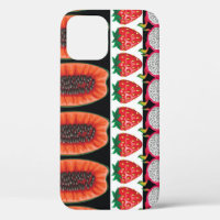 Fruits exotiques Motif sans couture tendance