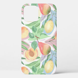 Case-Mate iPhone Case Fruits, pêches, poires, citrons, aquarelle