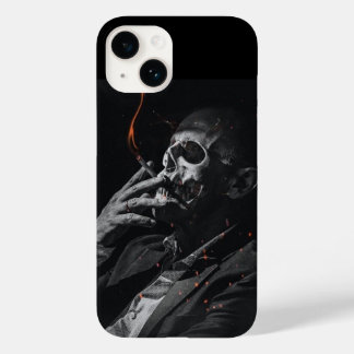 Coque Pour iPhone 14 Fumer Squelette Cigarette