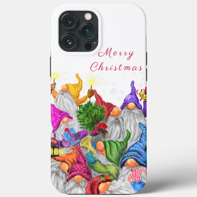 Coques Case-Mate iPhone Fun du drawing de Merry Christmas (Verso)