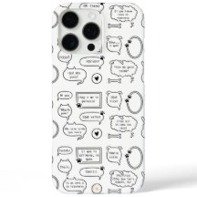 Funda gatuna con escritos