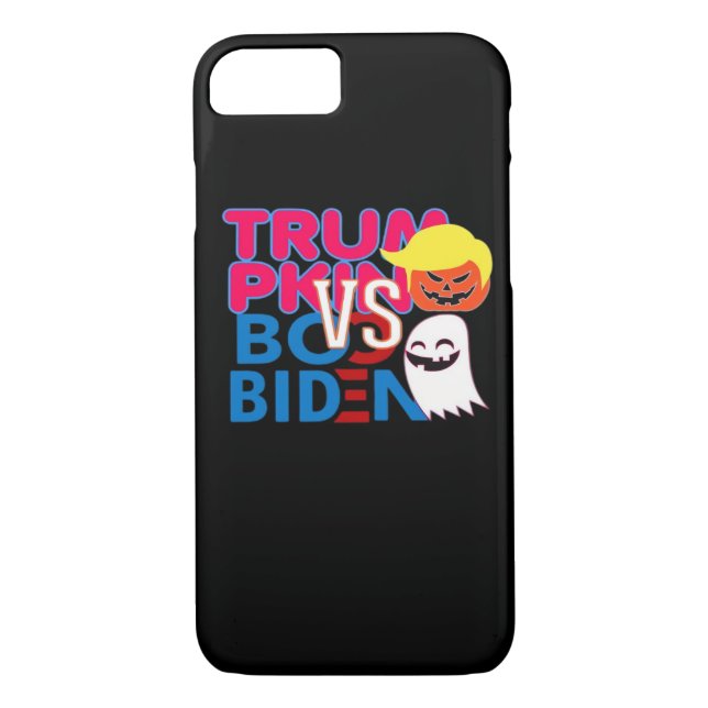 Coques Case-Mate iPhone Funky Trumpkin Vs Boo Biden Classe Design Hallowee (Dos)
