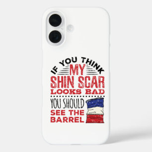 Coques iPhone 16 Funny Barrel Racing Shin Scar Rodeo Cowgirl