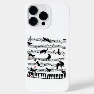 Coque Pour Pour iPhone 14 Pro Max Funny Chat Music Note, Cadeau Pour Piano Player, M