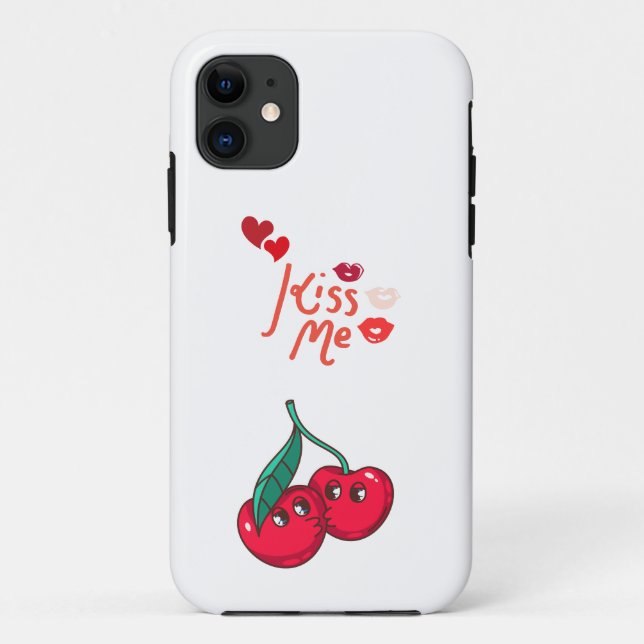 Coques Case-Mate iPhone Funny Cherries in Love. (Dos)