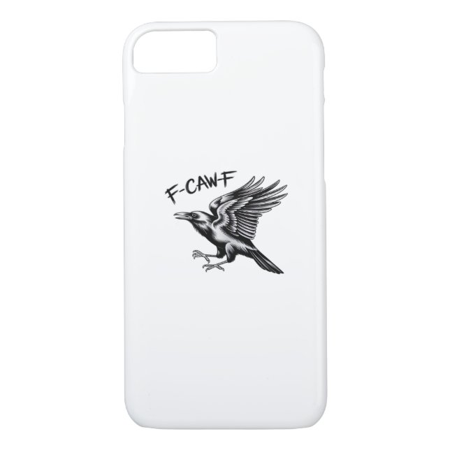 Coques Case-Mate iPhone Funny Crow F-Caw-F Essential Minimal Clean (Dos)