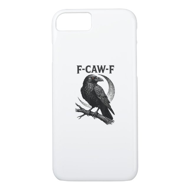 Coques Case-Mate iPhone Funny F-Caw-F Crow Retro Graphic (Dos)