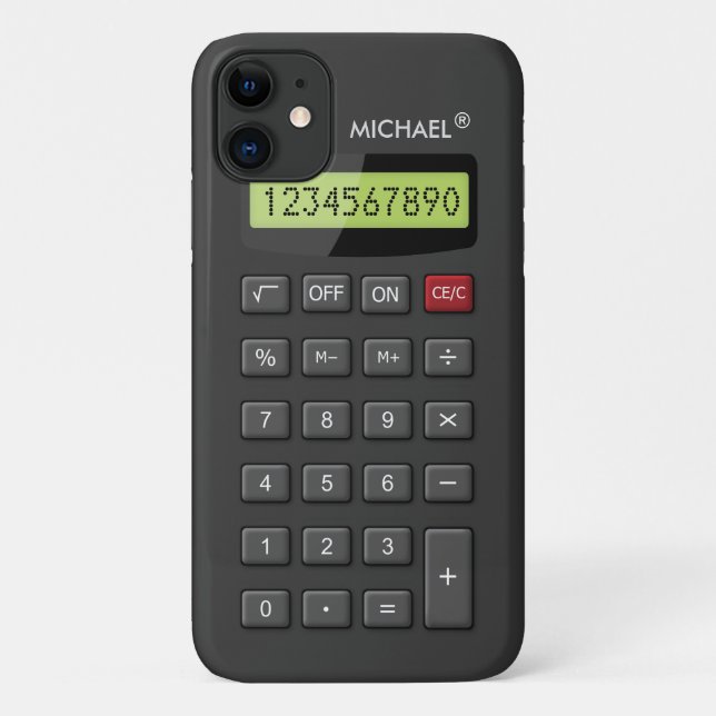 Coques Case-Mate iPhone Funny Geeky Calculator Motif personnalisé (Dos)