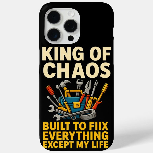 Coques Case-Mate iPhone Funny King of Chaos iPhone 15 Pro Max (Verso)