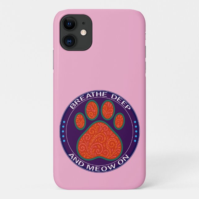 Coques Case-Mate iPhone funny paw design (Dos)