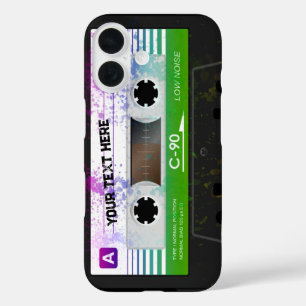 Coques iPhone 16 Funny Retro Compact Audio Cassette