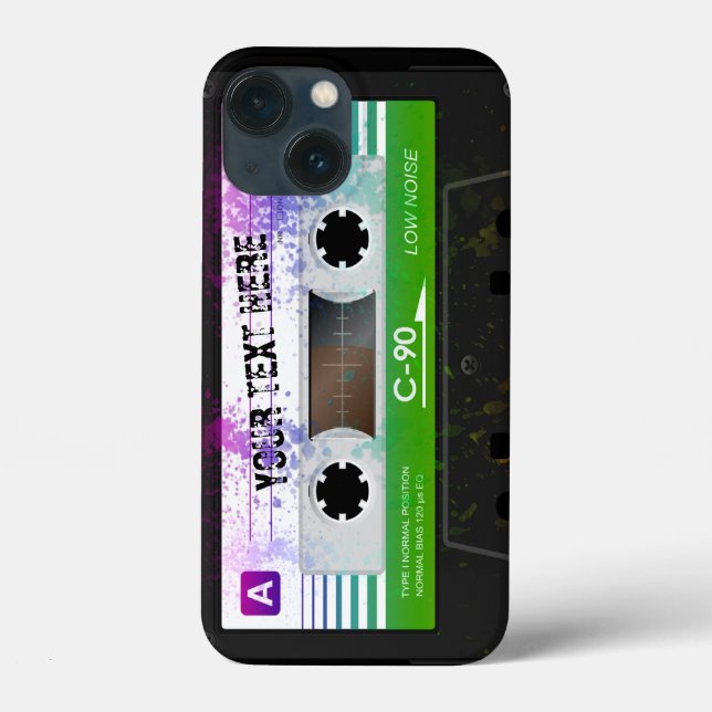 Coques Case-Mate iPhone Funny Retro Compact Audio Cassette (Verso)