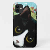 Funny Tuxedo Cat Creationarts Coque-Mate iPhone Ca