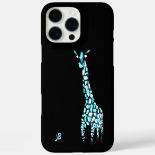 Coques iPhone 16 Pro Max Funny Wild Animal Abstrait Giraffe Personnalisée