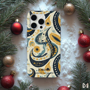 Coque iPhone 15 Pro Max Fusion Élégante de Paisley – Style Mondial Artisti