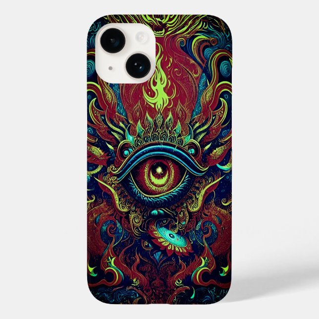 Coques Case-Mate iPhone Fusion Spirituelle - OEil Flamant (Verso)