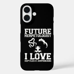 Coques iPhone 16 Futur herpétologue amateur d'herpétologie Amphibie
