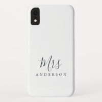 Futur Madame Black White Chic Script Bride