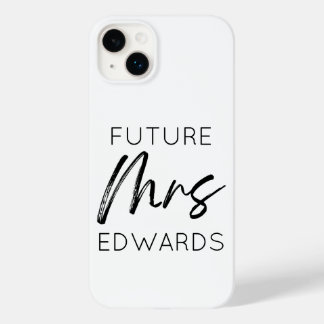 Coque Pour iPhone 14 Plus Futur Madame Custom Nom Mariée Pour Devenir Fiancé