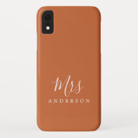 Futur Mme Burnt Orange Chic Script Bride