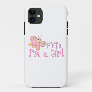 Coque iPhone 11 FYI : Je suis une fille papillon