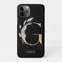 G Monogramme Floral Personnalisé