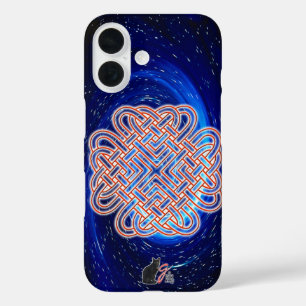 Coques iPhone 16 Galactic celtic love knot