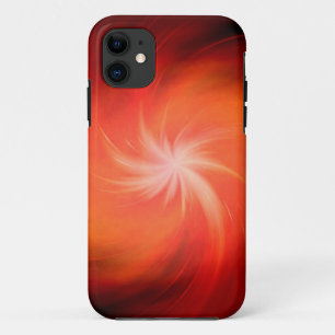 Coques Pour iPhone Galaxie en spirale rouge légère