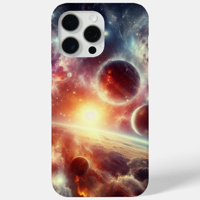 Coques Case-Mate iPhone Galaxie, étoiles et planète Dossier téléphonique (Verso)