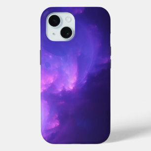 Coque Pour iPhone 15 galaxie violette
