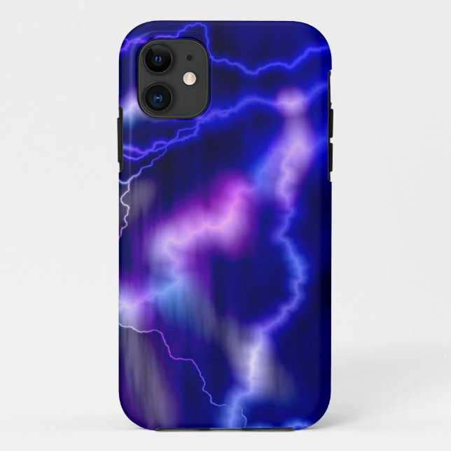 Coques Case-Mate iPhone Galaxie violette éclair (Dos)