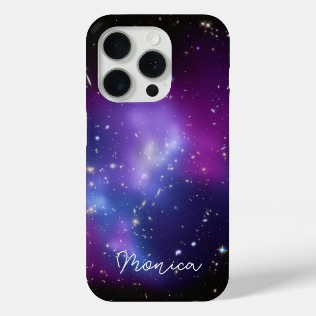 Coques Case-Mate iPhone Galaxie violette personnalisée Photo céleste (Verso)