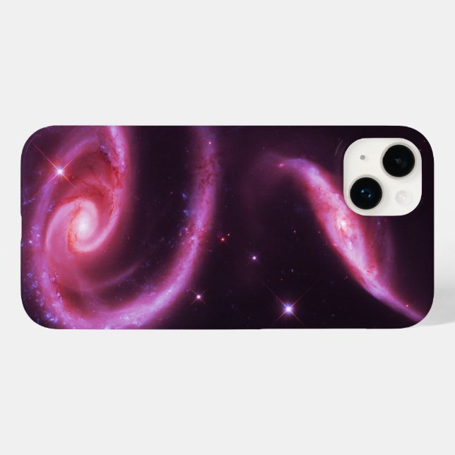 Coques Case-Mate iPhone Galaxies Rose Pâle (Verso (horizontal))