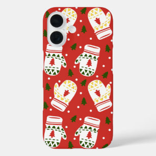 Coques iPhone 16 Gants d'hiver dorés