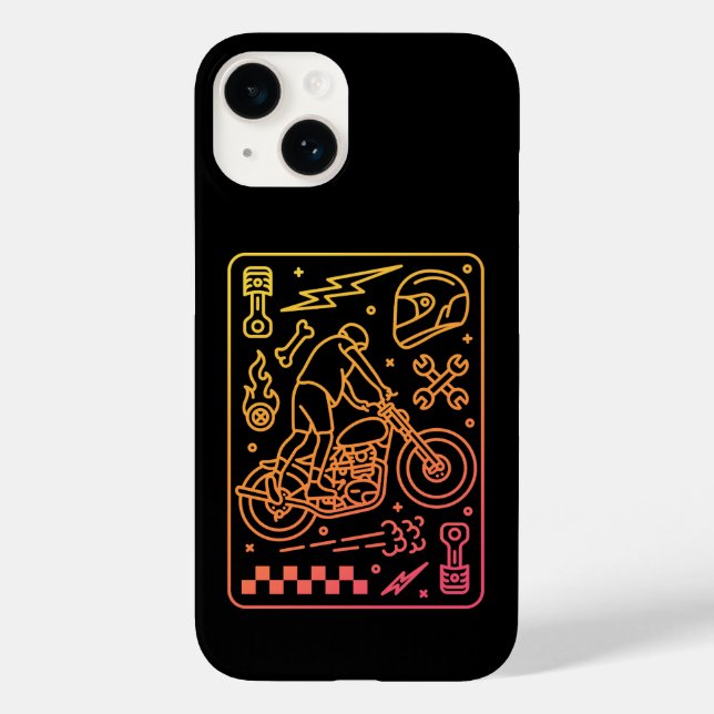 Coques Case-Mate iPhone Garage de moto personnalisé 2 (Verso)