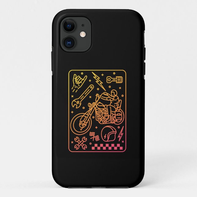 Coques Case-Mate iPhone Garage de moto personnalisé 3 (Dos)