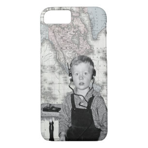 Case-Mate iPhone Case Garçon Avec Crystal Radio Set Carte